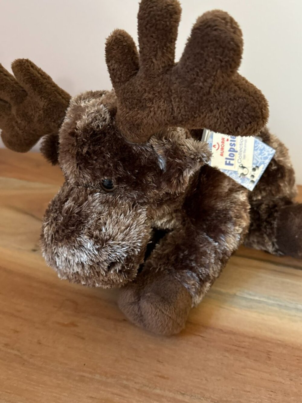 New Aurora World Flopsie MOOSE plush stuffed animal 2017  12" Moosey #06865 - Picture 8 of 16
